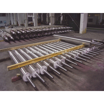 Cast hearth roller for steel mill